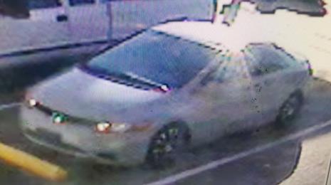 Lottery theft suspect vehicle