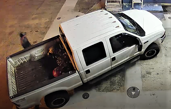 suspect and vehicle