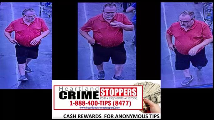Lewd act suspect at Walmart